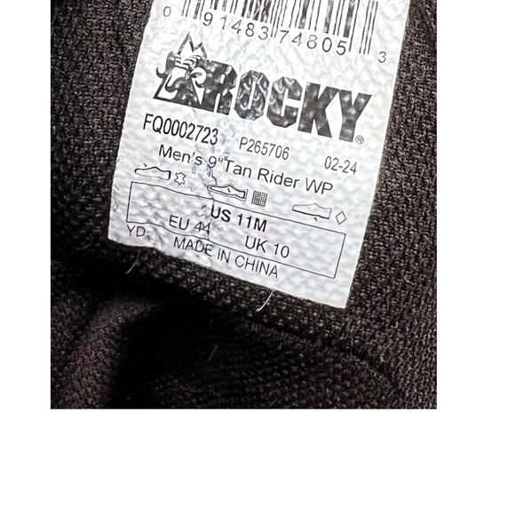 Rocky Original Ride Lacer Waterproof Western Boots Mens 11D